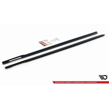 Maxton - Rajouts Des Bas De Caisse V.1 BMW 4 M-Pack / M440i G22 / G23 / G22 Facelift / G23 Facelift Noir Brillant