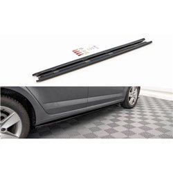 Maxton - Rajouts Des Bas De Caisse Skoda Octavia Mk3 Facelift Noir Brillant
