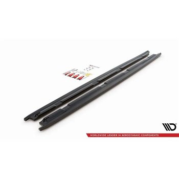 Maxton - Rajouts Des Bas De Caisse Skoda Octavia Mk3 Facelift Noir Brillant