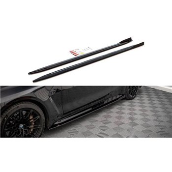 Maxton - Rajouts Des Bas De Caisse V.1 BMW M4 G82 / G82 Facelift Noir Brillant