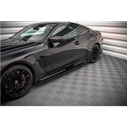 Maxton - Rajouts Des Bas De Caisse V.1 BMW M4 G82 / G82 Facelift Noir Brillant