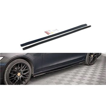 Maxton - Rajouts Des Bas De Caisse Volvo V90 Mk2 Noir Brillant