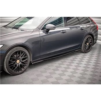 Maxton - Rajouts Des Bas De Caisse Volvo V90 Mk2 Noir Brillant