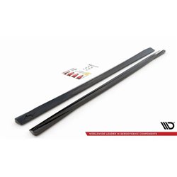 Maxton - Rajouts Des Bas De Caisse Volvo V90 Mk2 Noir Brillant