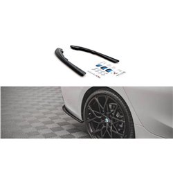 Maxton - Lames De Pare-Chocs Arrière Latérales BMW 3 G20 / G21 Noir Brillant