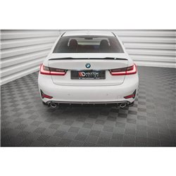 Maxton - Lames De Pare-Chocs Arrière Latérales BMW 3 G20 / G21 Noir Brillant