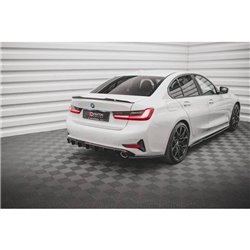 Maxton - Lames De Pare-Chocs Arrière Latérales BMW 3 G20 / G21 Noir Brillant
