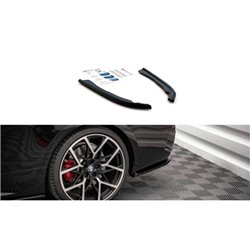 Maxton - Lames De Pare-Chocs Arrière Latérales V.1 BMW 4 M-Pack G22 / G23 / G22 Facelift / G23 Facelift Noir Brillant