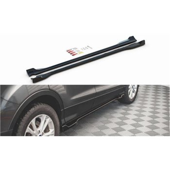 Maxton - Rajouts Des Bas De Caisse Ford Escape Mk3 Noir Brillant