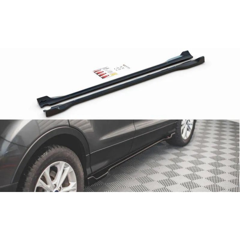 Maxton - Rajouts Des Bas De Caisse Ford Escape Mk3 Noir Brillant