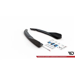 Maxton - Lames De Pare-Chocs Arrière Latérales V.2 BMW 4 M-Pack G22 / G23 / G22 Facelift / G23 Facelift Noir Brillant