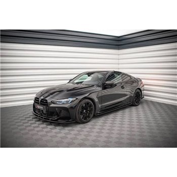 Maxton - Rajouts Des Bas De Caisse V.2 BMW M4 G82 / G82 Facelift Noir Brillant