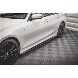 Maxton - Rajouts Des Bas De Caisse V.2 BMW 3 G20 / G21 M-Pack Noir Brillant