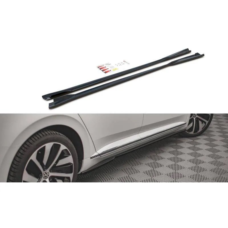 Maxton - Rajouts Des Bas De Caisse Volkswagen Arteon R/ R-Line Sedan / Shooting Brake Mk1 Facelift Noir Brillant