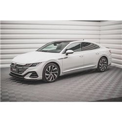 Maxton - Rajouts Des Bas De Caisse Volkswagen Arteon R/ R-Line Sedan / Shooting Brake Mk1 Facelift Noir Brillant