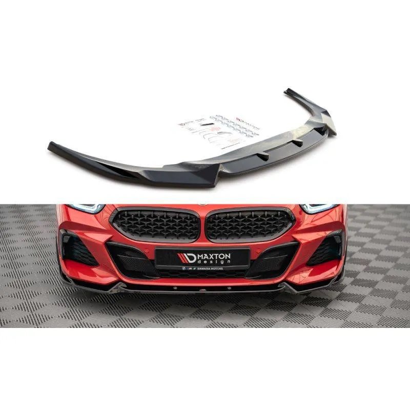 Maxton - Lame Du Pare-Chocs Avant V.1 BMW Z4 M40i / M-Pack G29 Noir Brillant