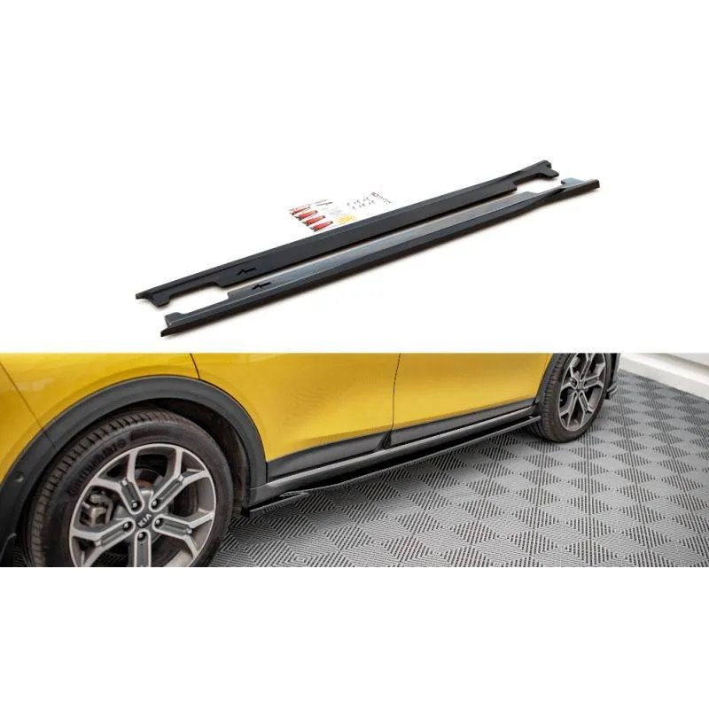 Maxton - Rajouts Des Bas De Caisse Kia XCeed Mk1 Noir Brillant