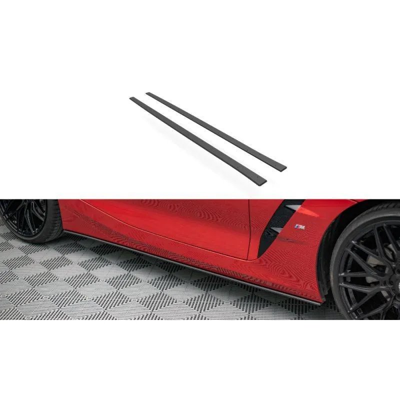 Maxton - Street Pro Rajouts Des Bas De Caisse BMW Z4 M-Pack G29 Noir-Rouge