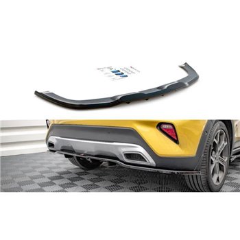 Maxton - Arriere Splitter (avec une barre verticale) Kia XCeed Mk1 Noir Brillant