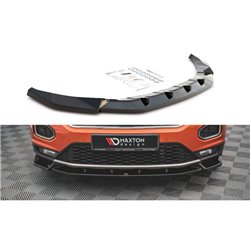 Maxton - Lame Du Pare-Chocs Avant V.2 Volkswagen T-Roc Mk1 Noir Brillant
