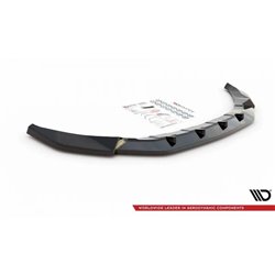 Maxton - Lame Du Pare-Chocs Avant V.2 Volkswagen T-Roc Mk1 Noir Brillant