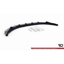 Maxton - Lame Du Pare-Chocs Avant V.2 Volkswagen T-Roc Mk1 Noir Brillant