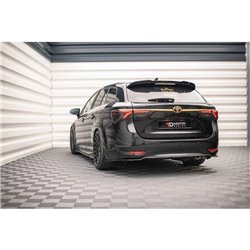 Maxton - Arriere Lame (avec une barre verticale) Toyota Avensis Wagon Mk3 Facelift Noir Brillant