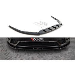 Maxton - Lame Du Pare-Chocs Avant V.1 Toyota Avensis Mk3 Facelift Noir Brillant