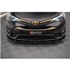 Maxton - Lame Du Pare-Chocs Avant V.1 Toyota Avensis Mk3 Facelift Noir Brillant