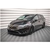 Maxton - Lame Du Pare-Chocs Avant V.1 Toyota Avensis Mk3 Facelift Noir Brillant