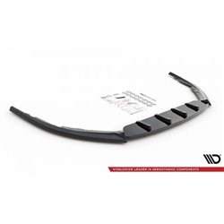Maxton - Lame Du Pare-Chocs Avant V.1 Toyota Avensis Mk3 Facelift Noir Brillant