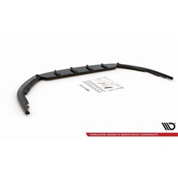 Maxton - Lame Du Pare-Chocs Avant V.1 Toyota Avensis Mk3 Facelift Noir Brillant