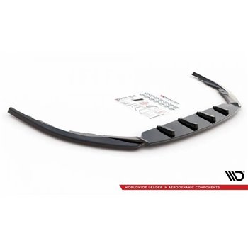 Maxton - Lame Du Pare-Chocs Avant V.2 Toyota Avensis Mk3 Facelift Noir Brillant