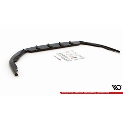 Maxton - Lame Du Pare-Chocs Avant V.2 Toyota Avensis Mk3 Facelift Noir Brillant