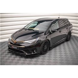 Maxton - Rajouts Des Bas De Caisse Toyota Avensis Mk3 Facelift Noir Brillant