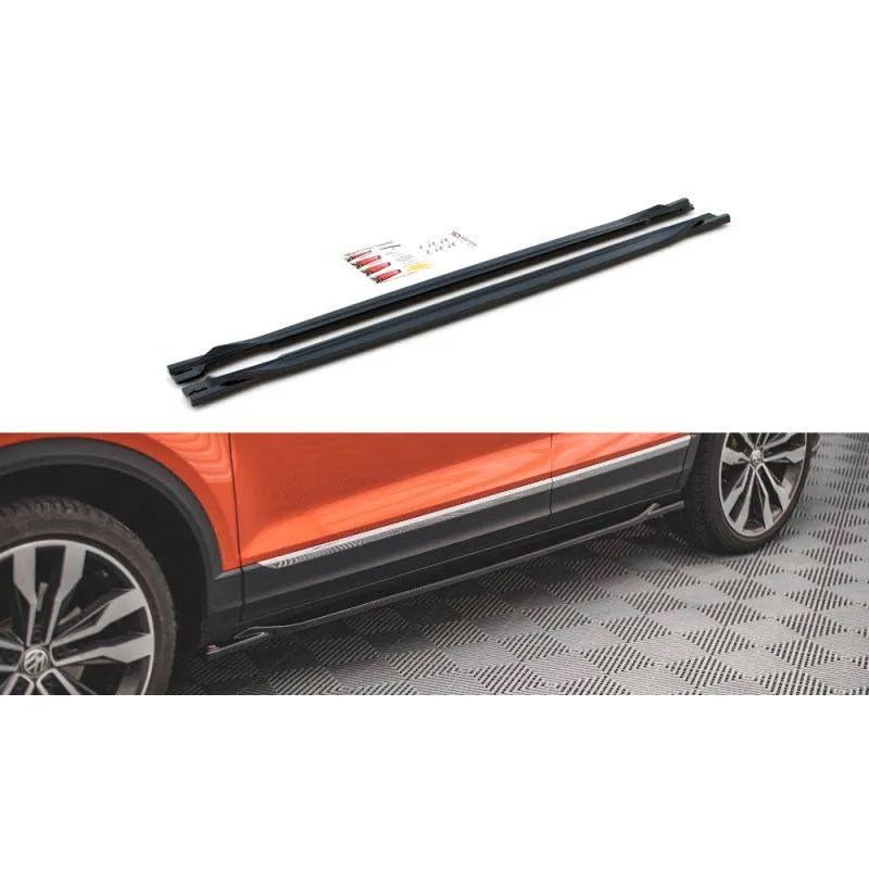 Maxton - Rajouts Des Bas De Caisse Volkswagen T-Roc Mk1 Noir Brillant