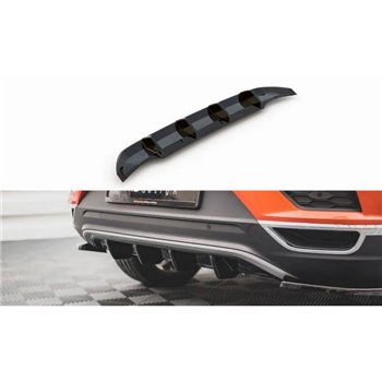 Maxton - Diffuseur Arrière Complet Volkswagen T-Roc Mk1 Noir Brillant