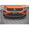 Maxton - Lame Du Pare-Chocs Avant V.1 Volkswagen T-Roc Mk1 Noir Brillant