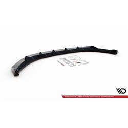 Maxton - Lame Du Pare-Chocs Avant V.1 Volkswagen T-Roc Mk1 Noir Brillant