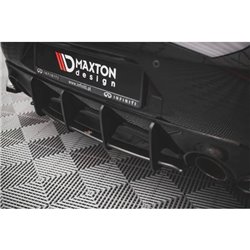 Maxton - Street Pro Central Diffuseur Arriere Infiniti Q60 S Mk2 Noir-Rouge