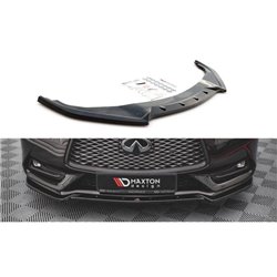Maxton - Lame Du Pare-Chocs Avant Infiniti Q60 S Mk2 Noir Brillant