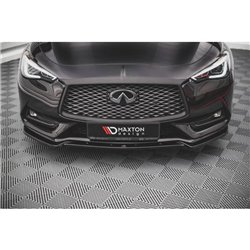 Maxton - Lame Du Pare-Chocs Avant Infiniti Q60 S Mk2 Noir Brillant