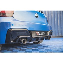 Maxton - Rajout Du Pare-Chocs Arriere V.1 BMW M135i F20 Noir Brillant