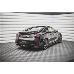 Maxton - Lames De Pare-Chocs Arrière Latérales Infiniti Q60 S Mk2 Noir Brillant