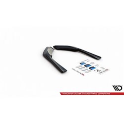 Maxton - Lames De Pare-Chocs Arrière Latérales Infiniti Q60 S Mk2 Noir Brillant