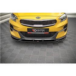 Maxton - Lame Du Pare-Chocs Avant Kia XCeed Mk1 Noir Brillant