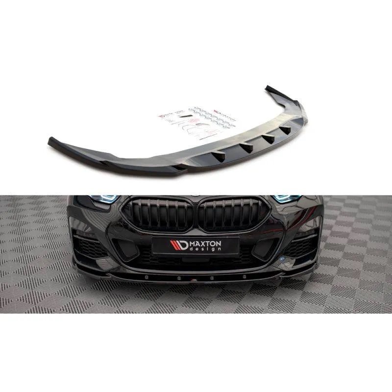 Maxton - Lame Du Pare-Chocs Avant V.1 BMW 2 Gran Coupe M-Pack / M235i F44 Noir Brillant