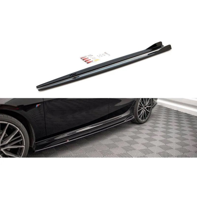 Maxton - Rajouts Des Bas De Caisse V.2 BMW 2 Gran Coupe M-Pack / M235i F44 Noir Brillant