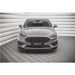Maxton - Lame Du Pare-Chocs Avant V.2 Ford Mondeo ST-Line Mk5 Facelift Noir Brillant