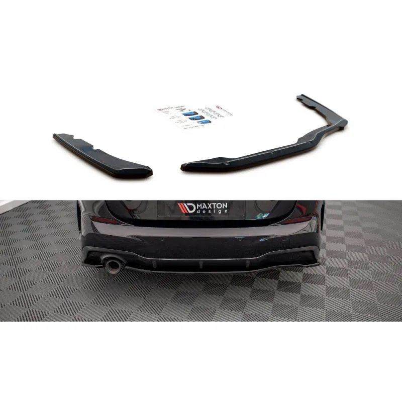 Maxton - Lames De Pare-Chocs Arrière Latérales BMW 2 Gran Coupe M-Pack F44 Noir Brillant